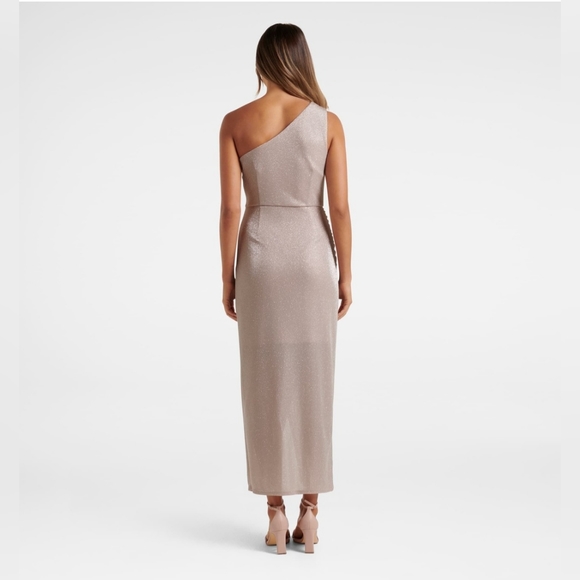 FOREVER NEW MELBOURNE Delaney Glitter One Shoulder Gown Size 10 NWT - Picture 4 of 12